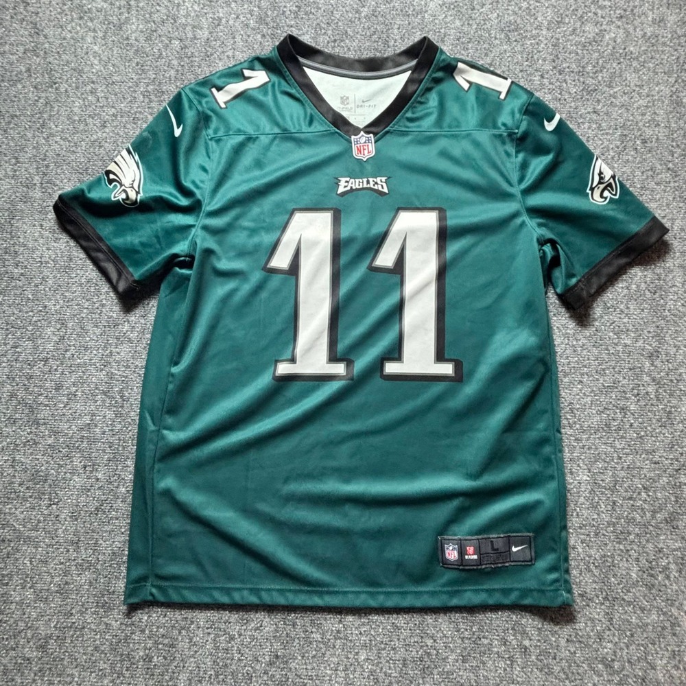 Nike NFL Philadelphia Eagles Carson Wentz 11 Jersey Green Mens Large Dri-FIT